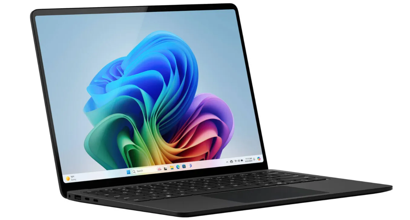 Microsoft Surface Laptop 7th Edition Copilot+ PC ZHI-00001, Snapdragon X Elite, 32GB RAM, 1TB SSD, 15" PixelSense Flow 120Hz Touch Display, Qualcomm Adreno GPU, Windows 11, English Keyboard, Black