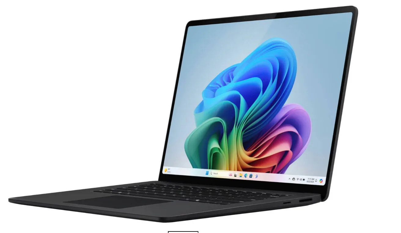 Microsoft Surface Laptop 7th Edition Copilot+ PC ZHI-00001, Snapdragon X Elite, 32GB RAM, 1TB SSD, 15" PixelSense Flow 120Hz Touch Display, Qualcomm Adreno GPU, Windows 11, English Keyboard, Black 3