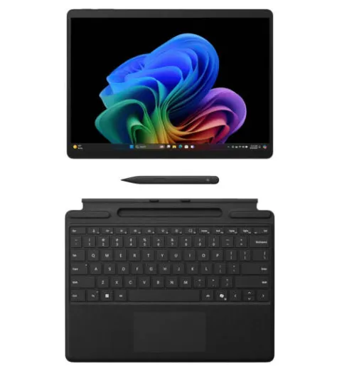 Microsoft Surface Pro Copilot+ PC Tablet, 13" OLED Touch Display, Snapdragon X Elite, 16GB RAM, 1TB SSD, Qualcomm Adreno, Win11, Surface Pro Keyboard with Surface Pen 2, Graphite | EP2-23855