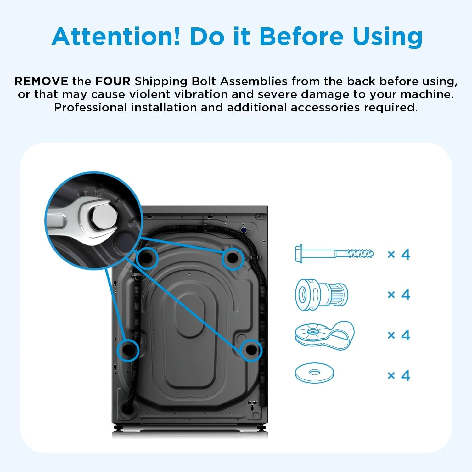 Midea 12KG Front Load Washing Machine – MF200W120WBT-GCC 3