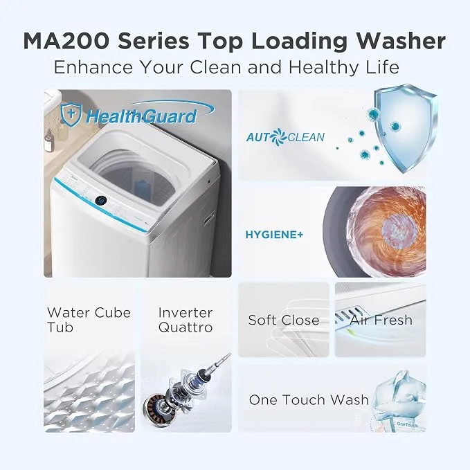 Midea 6KG Top Load Washing Machine – MA200W60W-AE 4