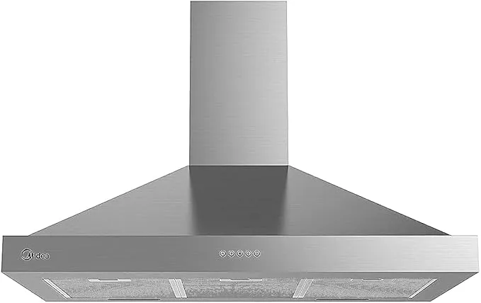 Midea 90cm Cimney Stainless Cooker Hood – E90AEW2A43