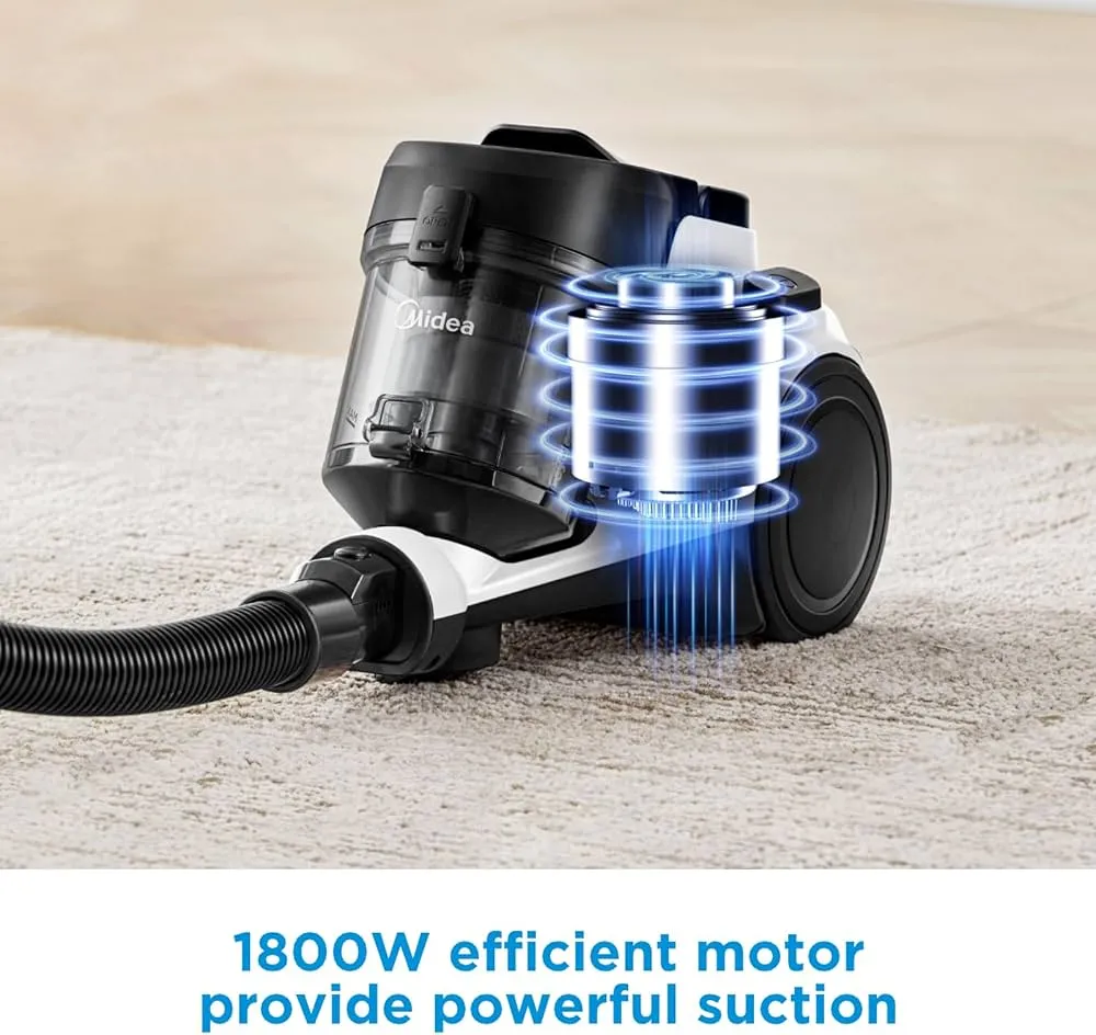 Midea Canister Vacuum Cleaner, 2L, 1800W, MC08ME, Multicolor 3