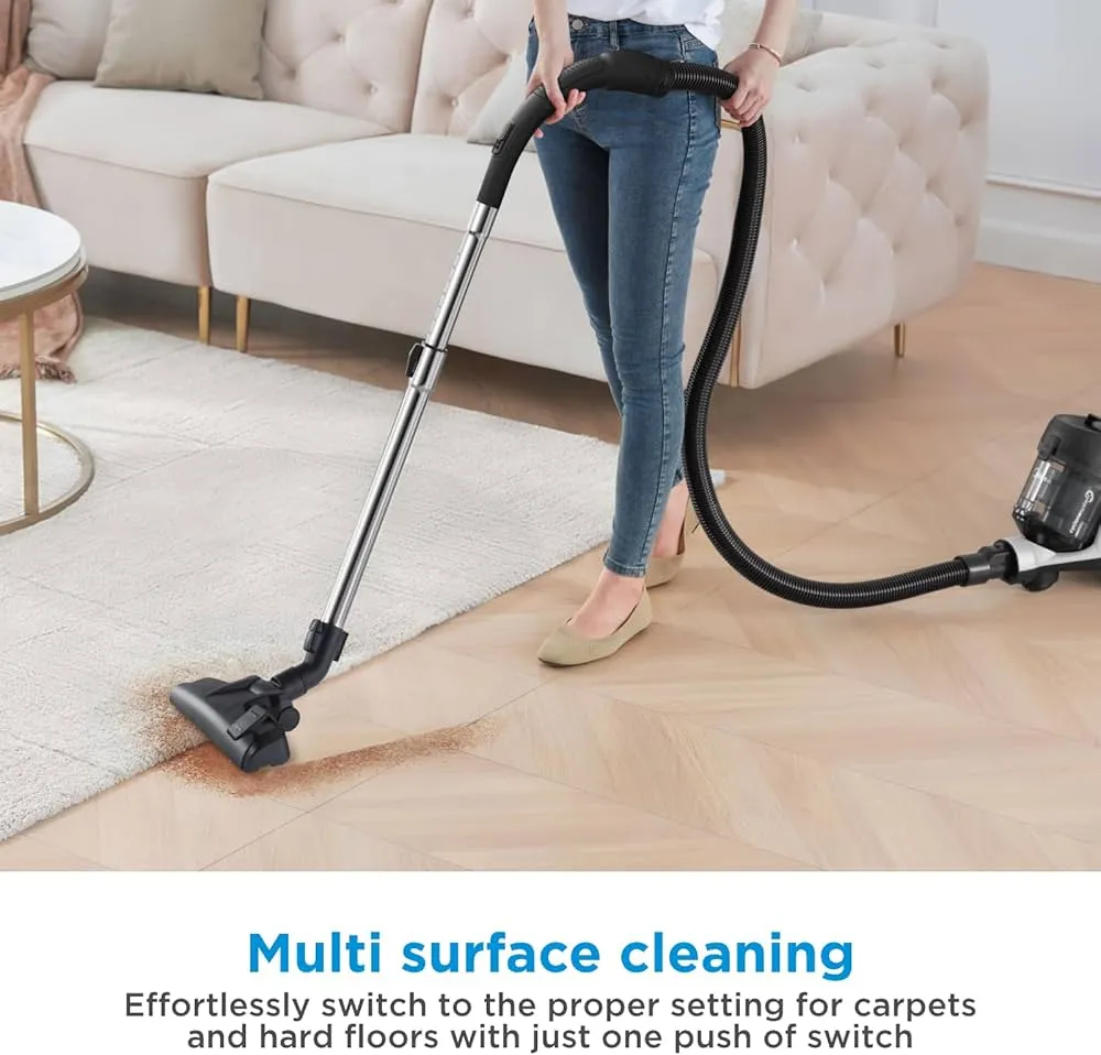 Midea Canister Vacuum Cleaner, 2L, 1800W, MC08ME, Multicolor 4