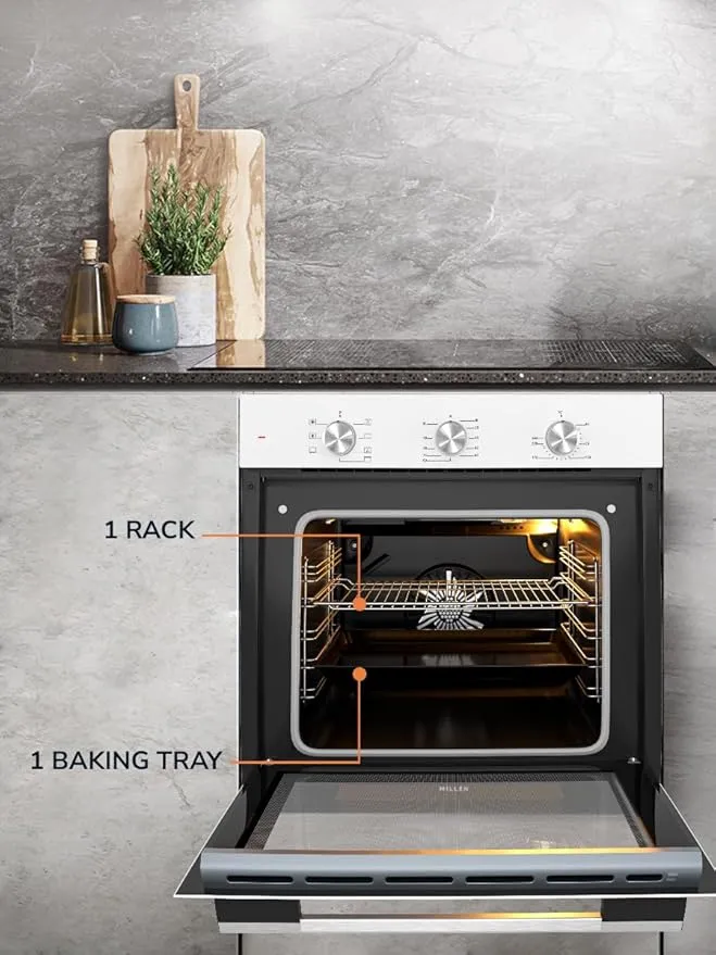 Millen built in electric oven 7 cooking modes 78l MEO 6001BB