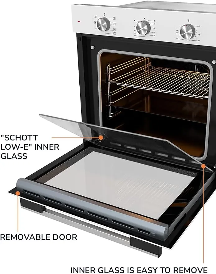 Millen built in electric oven 7 cooking modes 78l MEO 6001BB 4