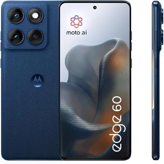 Motorola Edge 60 5G Smartphone 12GB RAM 512GB Storage Dual SIM – 6.67-inch pOLED Display, 50MP Ultra Pixel Camera, MediaTek Dimensity Processor, 5200mAh Battery, Fast Charging, Premium Design