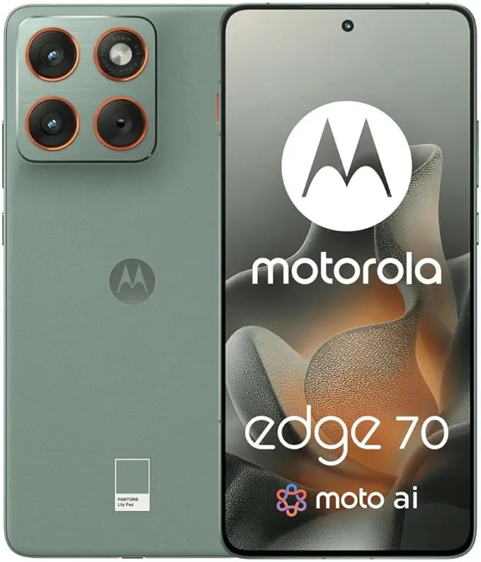 Motorola Edge 70 5G Smartphone 12GB RAM 512GB Storage Dual SIM – 6.7-inch pOLED Display, 50MP AI Camera System, Snapdragon Processor, Large Battery, Fast Charging, Premium Design