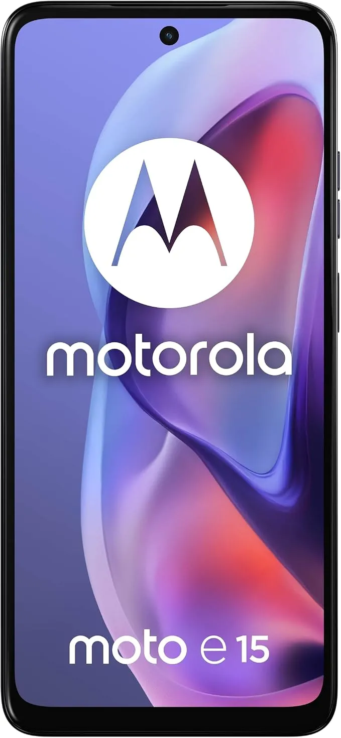 Motorola Moto E15 4G Smartphone 2GB RAM 64GB Storage Dual SIM – 6.67-inch HD+ Display, 32MP AI Camera, 5200mAh Battery, Fast Charging,