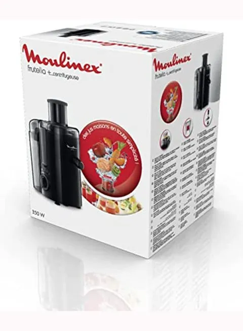 Moulinex Frutelia Plus Centrifugal Fruit Juicer, 0.95L, 350W, JU370810, Black 5