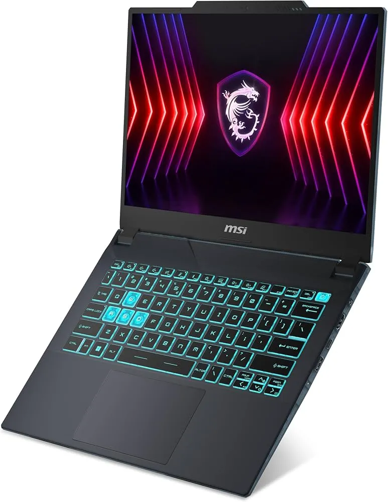 "MSI - Cyborg 14"" 144Hz Gaming Laptop (FHD+) - Intel Core i7-13620H with 16GB - NVIDIA GeForce RTX 4060 with 8G - 512GB SSD - Translucent Black" 4
