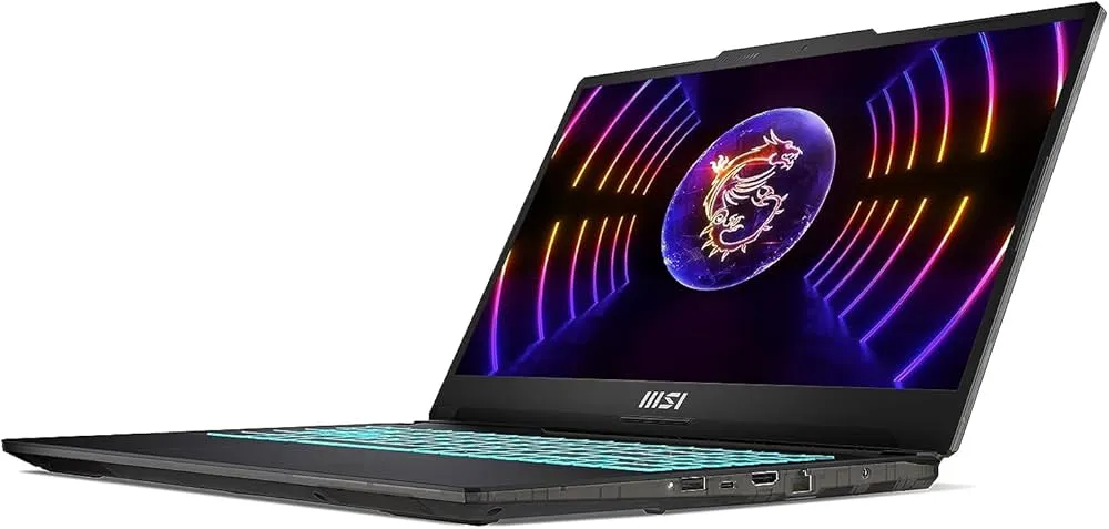 "MSI Cyborg 15 A12VE, Gaming Laptop, 15.6""FHD 144Hz Display, Intel Core i7-12650H, 16GB RAM, 512GB SSD, NVIDIA GeForce RTX 4050 Laptop GPU 6GB GDDR6, Win 11, Eng-Arb KB, Black - [9S7-15K111-475]" 2