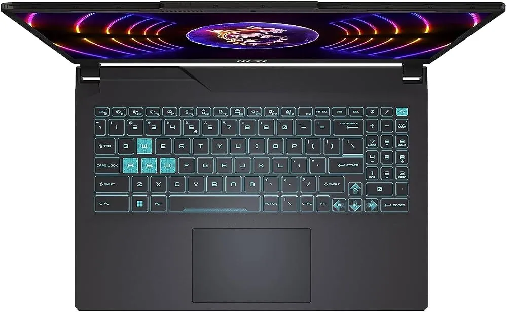 "MSI Cyborg 15 A12VE, Gaming Laptop, 15.6""FHD 144Hz Display, Intel Core i7-12650H, 16GB RAM, 512GB SSD, NVIDIA GeForce RTX 4050 Laptop GPU 6GB GDDR6, Win 11, Eng-Arb KB, Black - [9S7-15K111-475]" 3