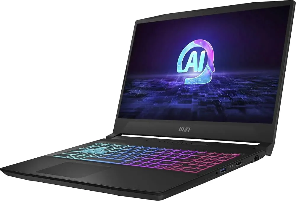 "MSI Katana 15 4070 Gaming Laptop, 15.6"" 144Hz FHD Display, AMD Ryzen 9-8945HS AI CPU, NVIDIA RTX 4070, 32GB RAM, 1TB SSD + 256GB Portable SSD Hub, RGB KB, Ethernet, KeyPad, WiFi 6E, USB-C, Win 11" 4