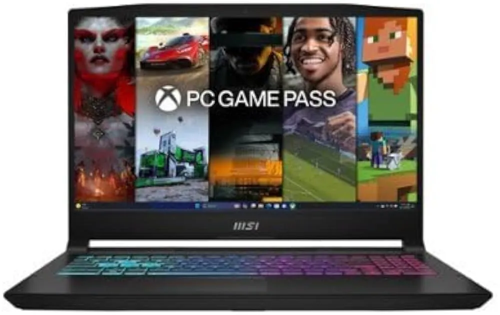 MSI Katana 15 Gaming Laptop AMD Ryzen 9-8945HS, 15.6 Inch FHD 144 Hz, NVIDIA GeForce RTX 4070 8GB, Windows 11, Black w/Hyper CIrro wireless gaming earbuds (32GB | 1TB SSD)