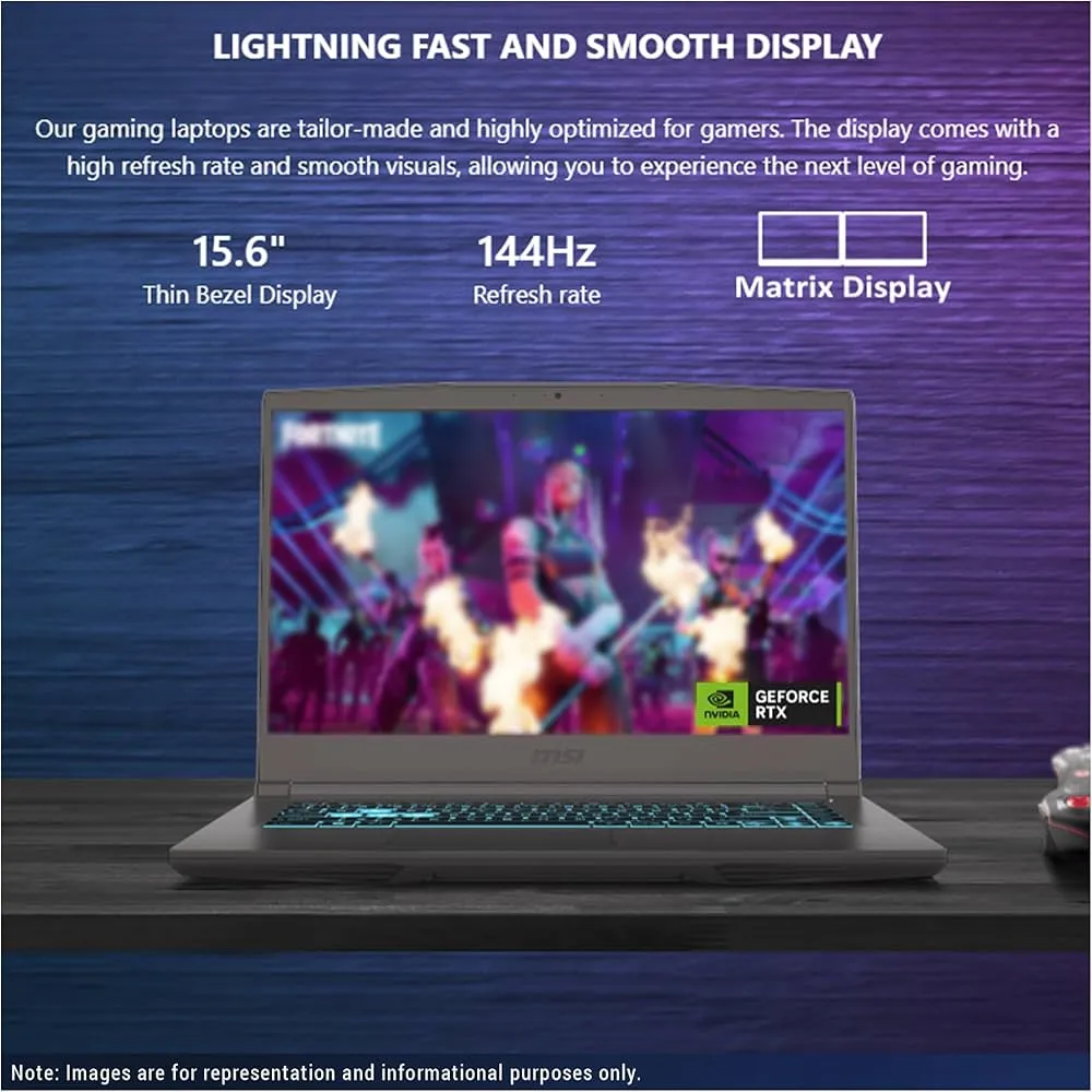 "MSI Katana 15 Gaming Laptop, AMD Ryzen 9 8945HS, 32 GB DDR5 RAM, 2 TB PCle SSD, 15.6"""" FHD (1920x1080), Nvidia G-Force RTX 4070, W11 Home, Black"