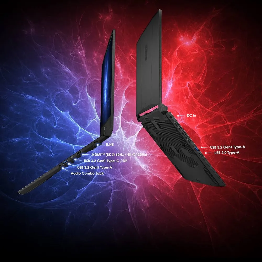 "MSI Katana 15 with 15.6"" FHD display,Intel Core i7-13620H, 16GB RAM, 512GB SSD, NVIDIA GeForce RTX 4050 6GB GDDR6, Windows 11, Black" 3