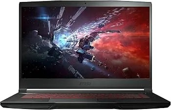 "MSI Newest GF63 Thin 15.6"" FHD Gaming Laptop, 10th Gen Intel 4-Core i5-10300H up to 4.5GHz(Beat i7-7920HQ), NVIDIA GTX 1650 MaxQ, 16GB DDR4, 512GB NVMe SSD, Ethernet, WiFi 6, HDMI, USB-A&C, Win10"