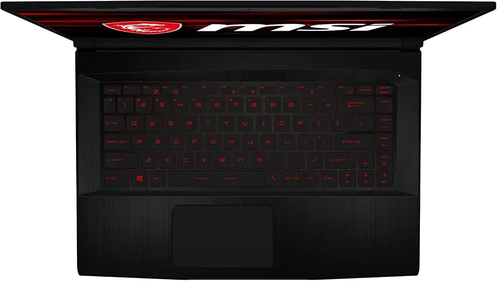 "MSI Newest GF63 Thin 15.6"" FHD Gaming Laptop, 10th Gen Intel 4-Core i5-10300H up to 4.5GHz(Beat i7-7920HQ), NVIDIA GTX 1650 MaxQ, 16GB DDR4, 512GB NVMe SSD, Ethernet, WiFi 6, HDMI, USB-A&C, Win10"