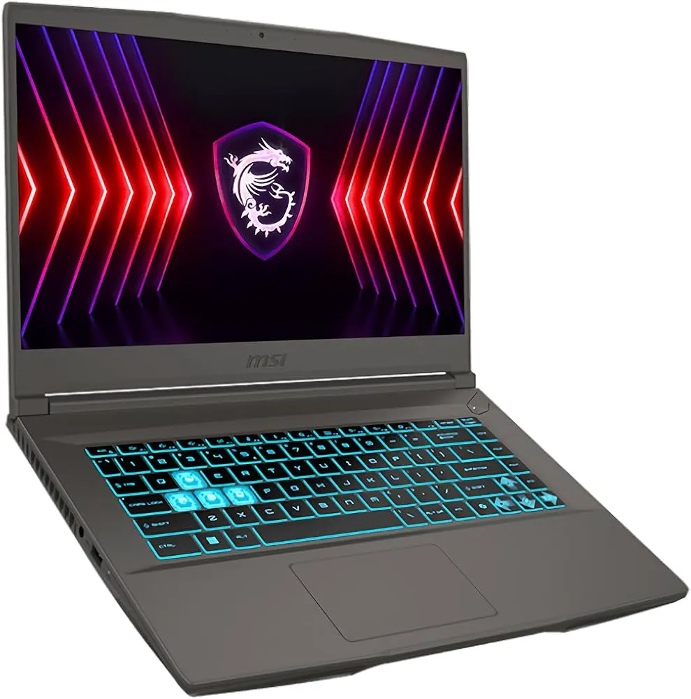 "MSI Thin 15 Gaming Laptop, 15.6"" FHD IPS 144Hz, NVIDIA GeForce RTX 4050 Laptop, AMD Ryzen 5 7535HS,8GB RAM, 1TB SSD, Wi-Fi 6, Backlit Keyboard, Webcam, Bluetooth, Windows 11 Home, Black" 4