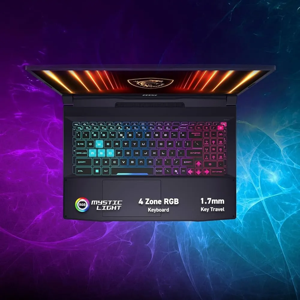 MSI (Upgraded) Katana 15 (2025) Gaming Laptop Intel Core i9-14900HX,15.6 Inch FHD, RTX 5070, Win 11 Pro, Black, MS Office Lifetime (32GB RAM | 1TB SSD) 3