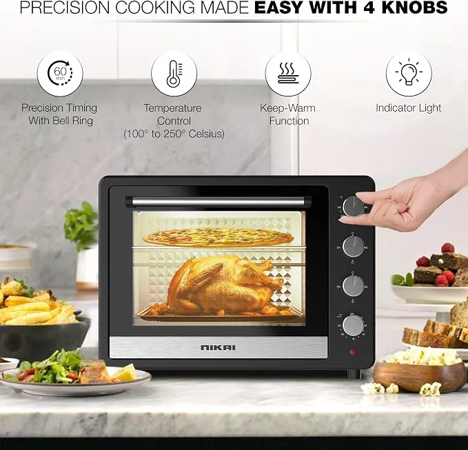 Nikai 65L Electric Oven – NT6500SRC1 Electric Oven with Convection & Rotisserie 3