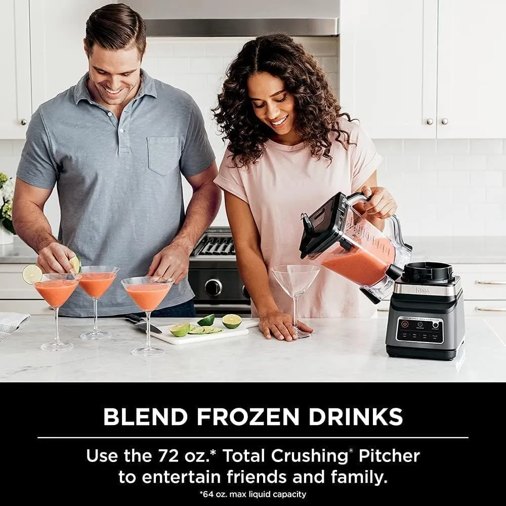 Ninja 2-In-1 Professional Blender, One Touch Blending Programs, 1200W, Black/Grey, BN750ME 4