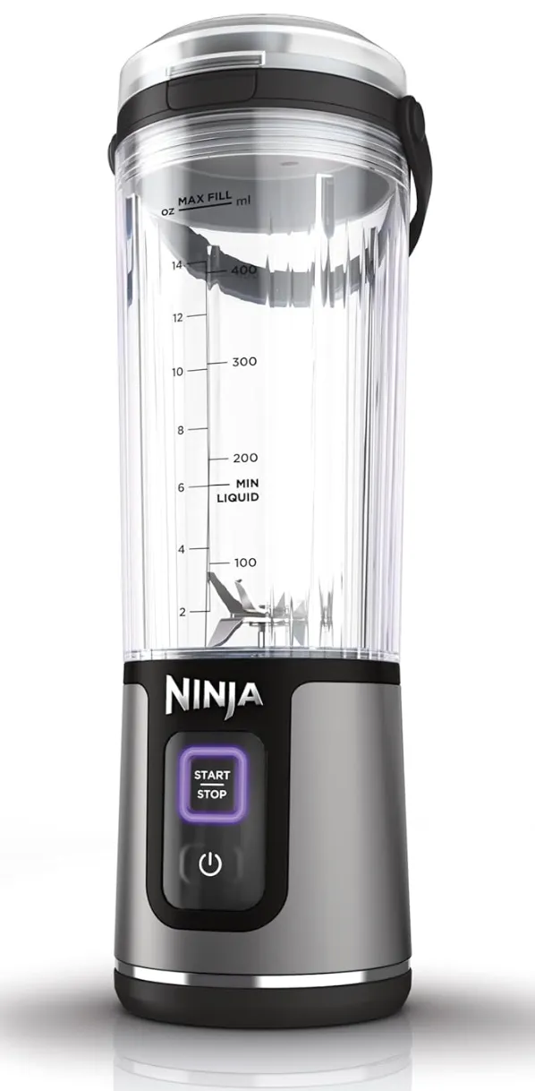 Ninja Blast BC151EUBK Portable Blender/Blender/Smoothie Maker, 530 ml Cup, Leak-proof Lid, Powerful Mini Stand Mixer, Wireless & Rechargeable, Crushes Ice & Fruit, Black 2