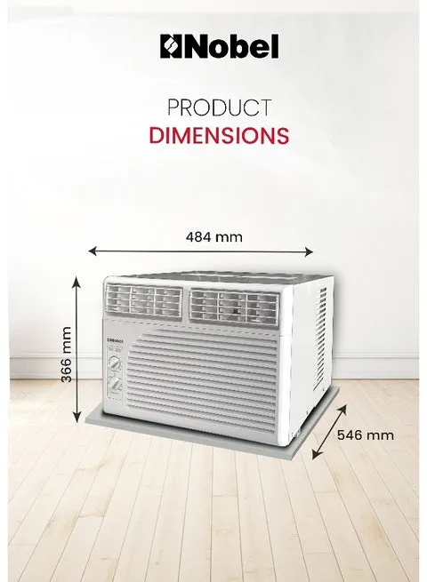 Nobel 1.0 Ton Window Air Conditioner – White – NWAC12C 4