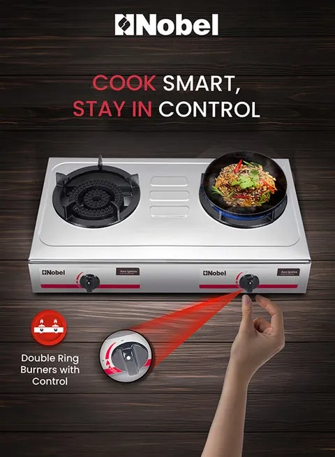 Nobel 2 Burner Tabletop Gas Stove – NGT2020HD 2