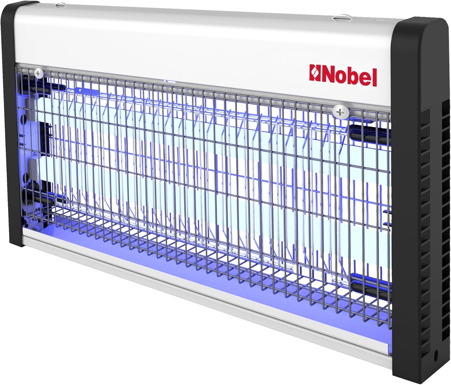 Nobel NIK820 Ultra-Slim Insect Killer, 28W, Twin UV Tubes, 80m² Coverage, Aluminium-Alloy Oil-Proof Housing, Built-In Suction Fan, Scratch-Resistant Metal Guard, White – 1-Year Warranty 3