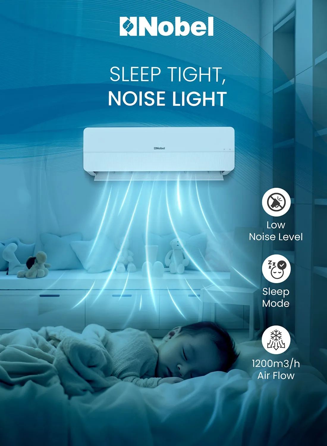 Nobel Portable AC 1.5Ton Rotary NPAC18C 2