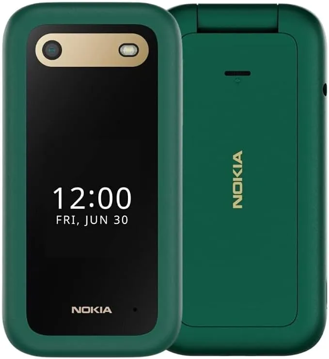 Nokia 2660 Flip 4G Feature Phone Dual SIM – Foldable Design, 4G LTE Connectivity, Dual Display, 0.3MP Camera, FM Radio, Long-Lasting Battery