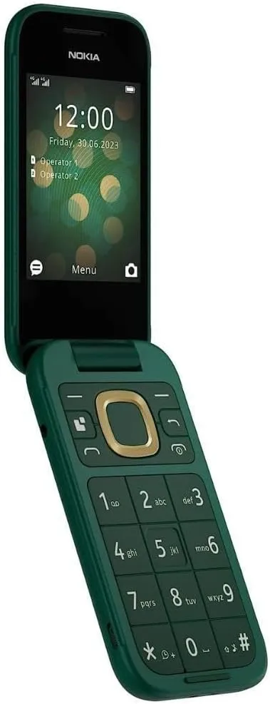Nokia 2660 Flip 4G Feature Phone Dual SIM – Foldable Design, 4G LTE Connectivity, Dual Display, 0.3MP Camera, FM Radio, Long-Lasting Battery 3