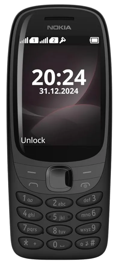 Nokia 6310 Feature Phone Dual SIM – 2G Connectivity, Classic Design, 2.8-inch Display, Wireless FM Radio, MP3 Player, Long-Lasting Battery 3