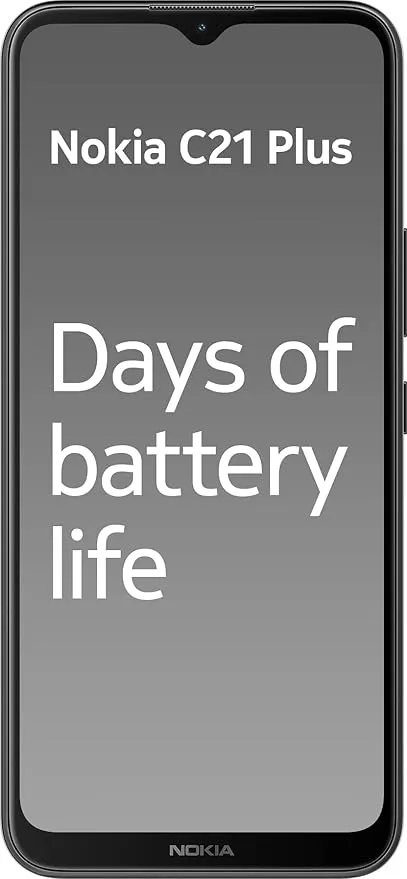 Nokia C21 Smartphone 2GB RAM 32GB Storage Dual SIM – 4G LTE, 6.5-inch HD+ Display, Dual Camera, Android, Long-Lasting Battery