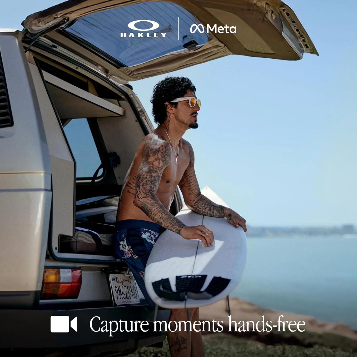 Oakley Meta HSTN, Warm Grey | Smart AI Glasses for Men, Women — Performance for Sports, Athletes — Camera, Audio, Video — 8 Hour Battery — 3K HD Resolution — Prizm™ Polarized Transitions® Lenses | 14 MP Camera, 60 FPS Video, Voice Command, Open-Ear Audio, 8H Battery, Meta AI App - Prizm™ Ruby Lenses 3