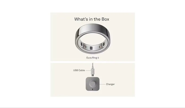 OURA RING 4 (SIZE 10) (JZ90-54217-10) SILVER 4