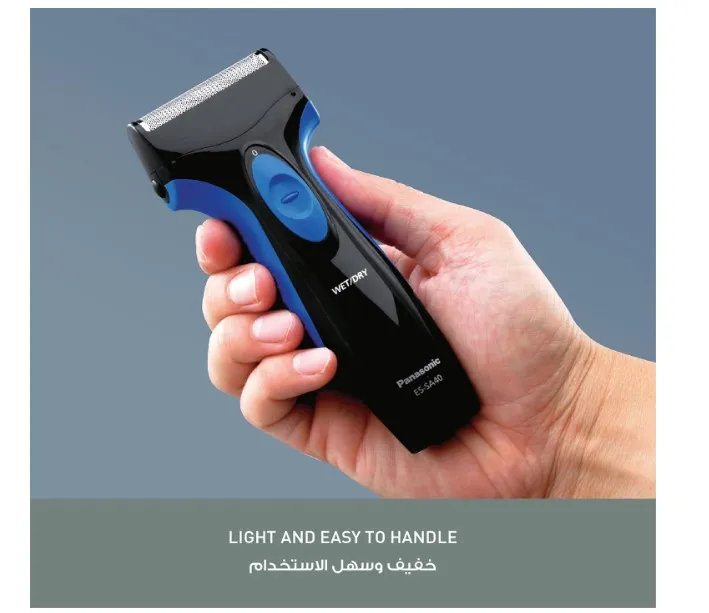Panasonic Pro Curve Wet & Dry Shaver - Es-Sa40, Blueblack 5