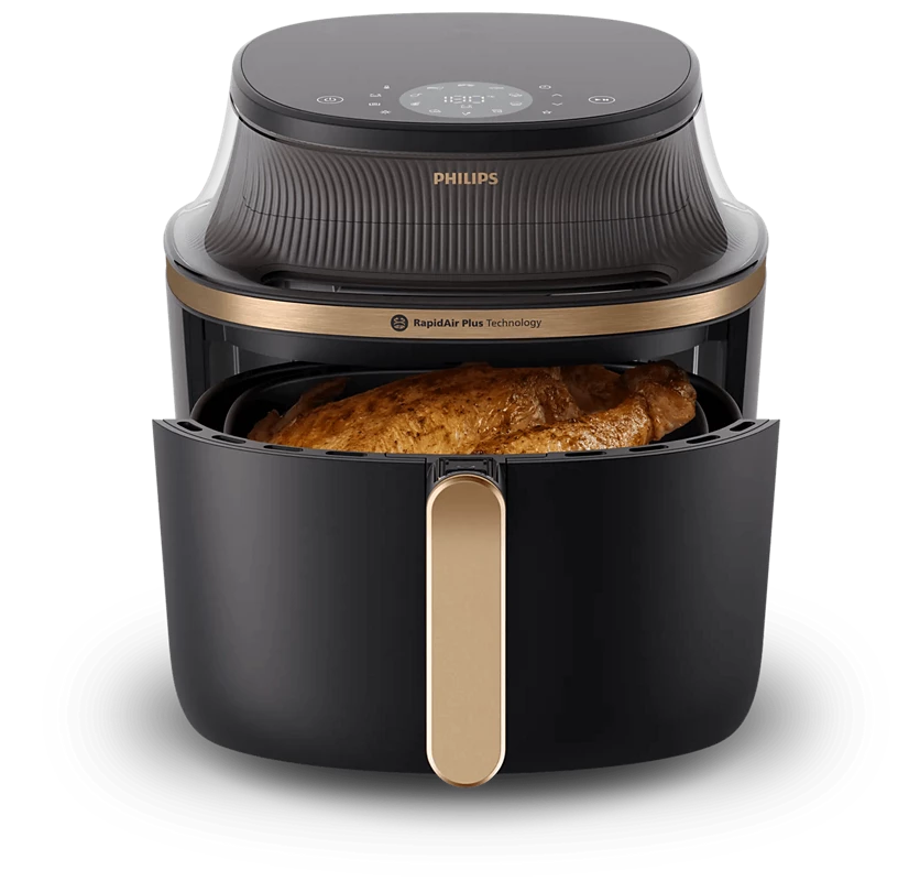 Philips 3000 Series Airfryer, 7.2L, 2000W, NA342/09, Black Gold 4