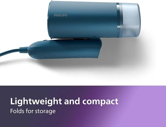 PHILIPS 3000 Series Handheld Steamer, Compact & Foldable, Ready to Use in ˜30 Seconds, 1000W, up to 20g/min, No Ironing Board Needed, Blue (STH3000/20) 4