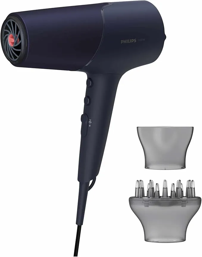 Philips 5000 Series Hair Dryer with ThermoShield Technology, 3 Heat and 2 Speed Levels, 2300 W Drying Power, BHD510/00
