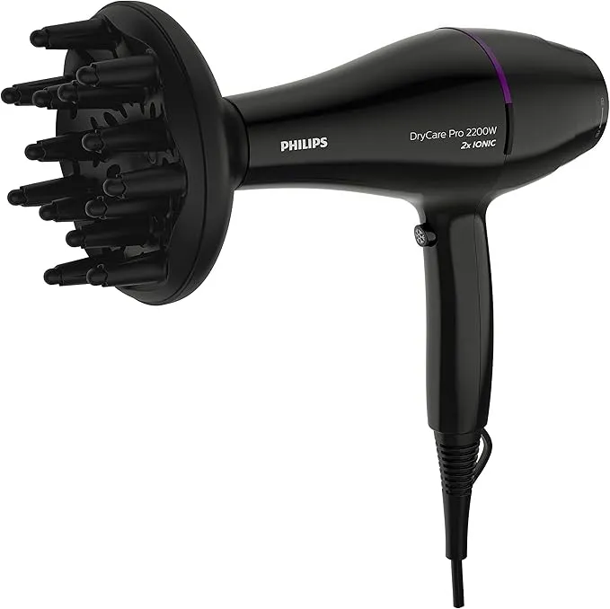 Philips Advanced Drycare Pro Hairdryer, 2200 W, Black, BHD274 2