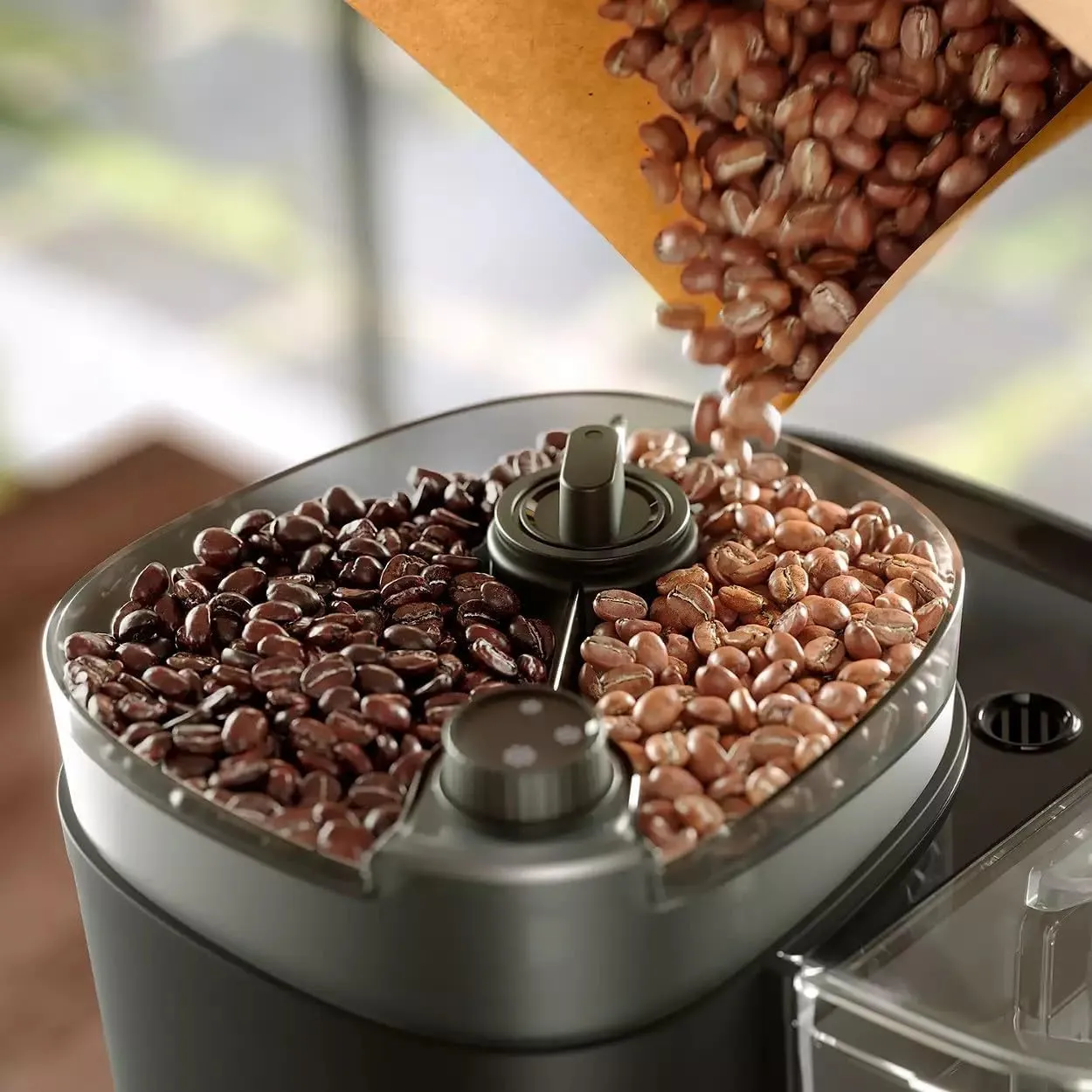 Philips All-in-1 Brew Drip Coffee Maker With Built-in grinder - 10 cups, Permanent filter, Duo-bean Container, LED Display - HD7900/50 4