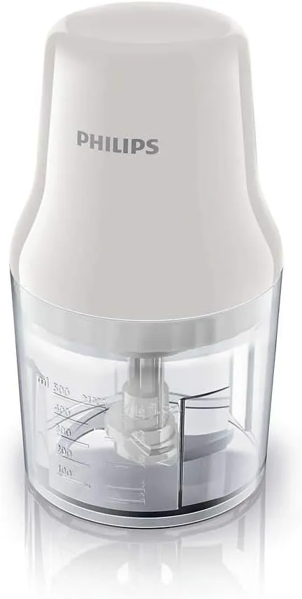 Philips Chopper Daily Collection - 450W, Plastic Bowl Capacity 0.7L, 2 Blades, White - HR1393/01 2