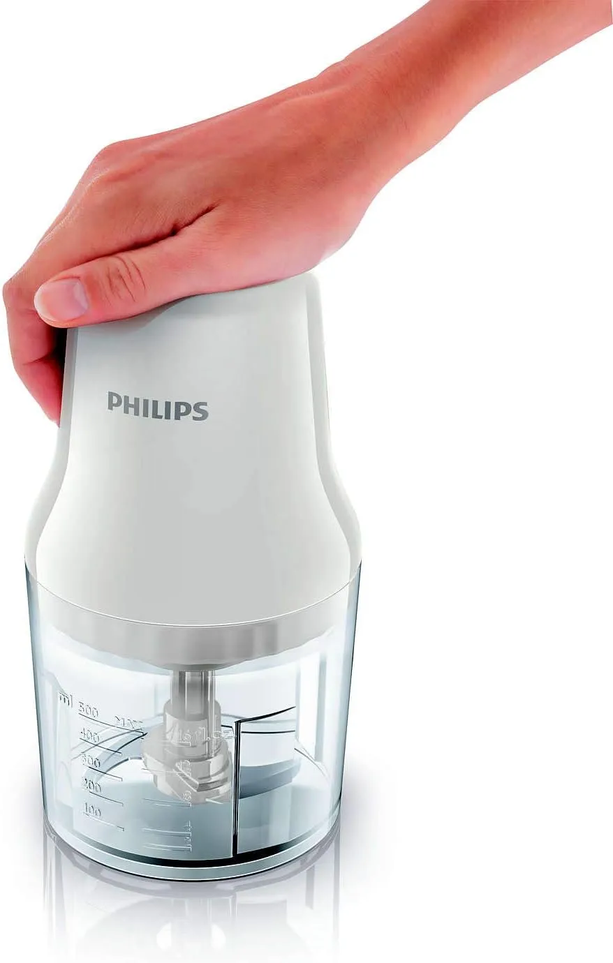 Philips Chopper Daily Collection - 450W, Plastic Bowl Capacity 0.7L, 2 Blades, White - HR1393/01 4