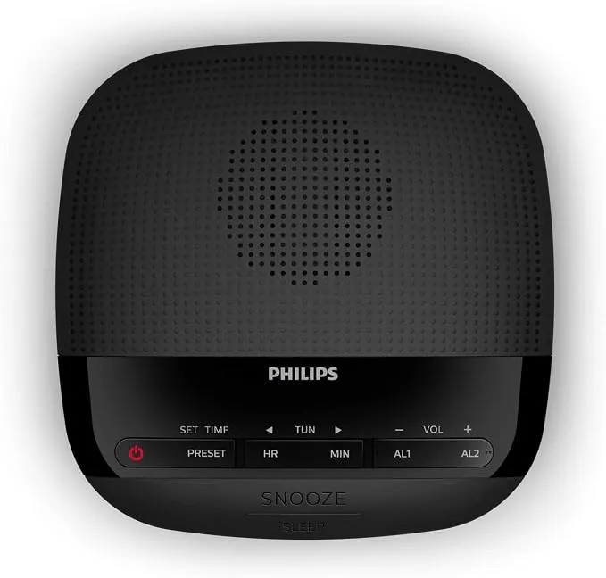 PHILIPS Clock Radio TAR3205/98, Black 3
