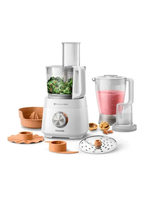 Philips Compact Food Processor, 2.1L, 850W, HR7520/01, White 3