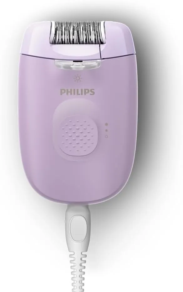 Philips Corded Epilator, 2 speed settings, 6 accessories, shaving head with comb, bikini trimmer, grip lines & pattens, inlcl. cleansing brush, BRE257/00 4