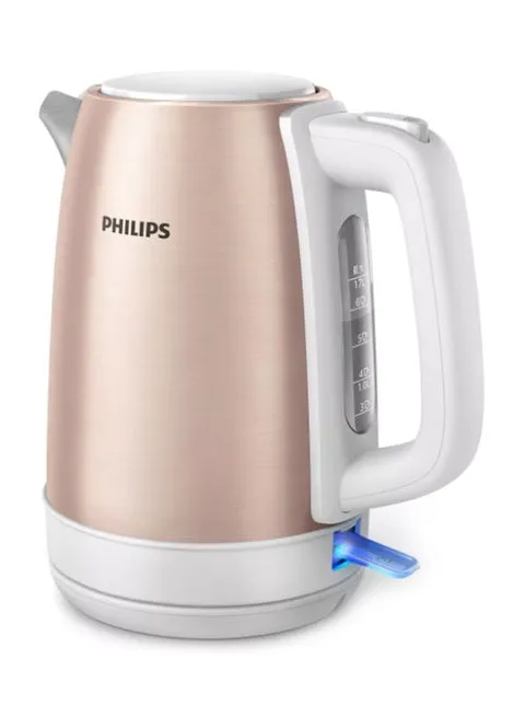 Philips Daily Collection Metal Kettle, 1.7L, 2200W, HD9350/96, Rose Gold 2